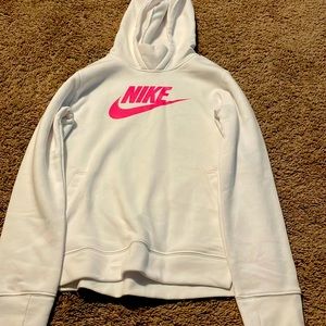 Brand new pink and white sweater